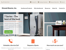 Tablet Screenshot of groundsourceinc.com